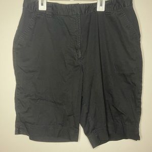 Black cargo shorts